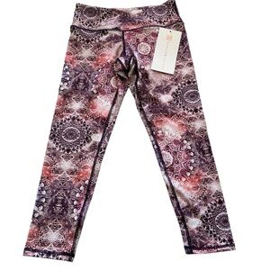 Hallow & plank women’s athletic pants low rise mandala print size XS